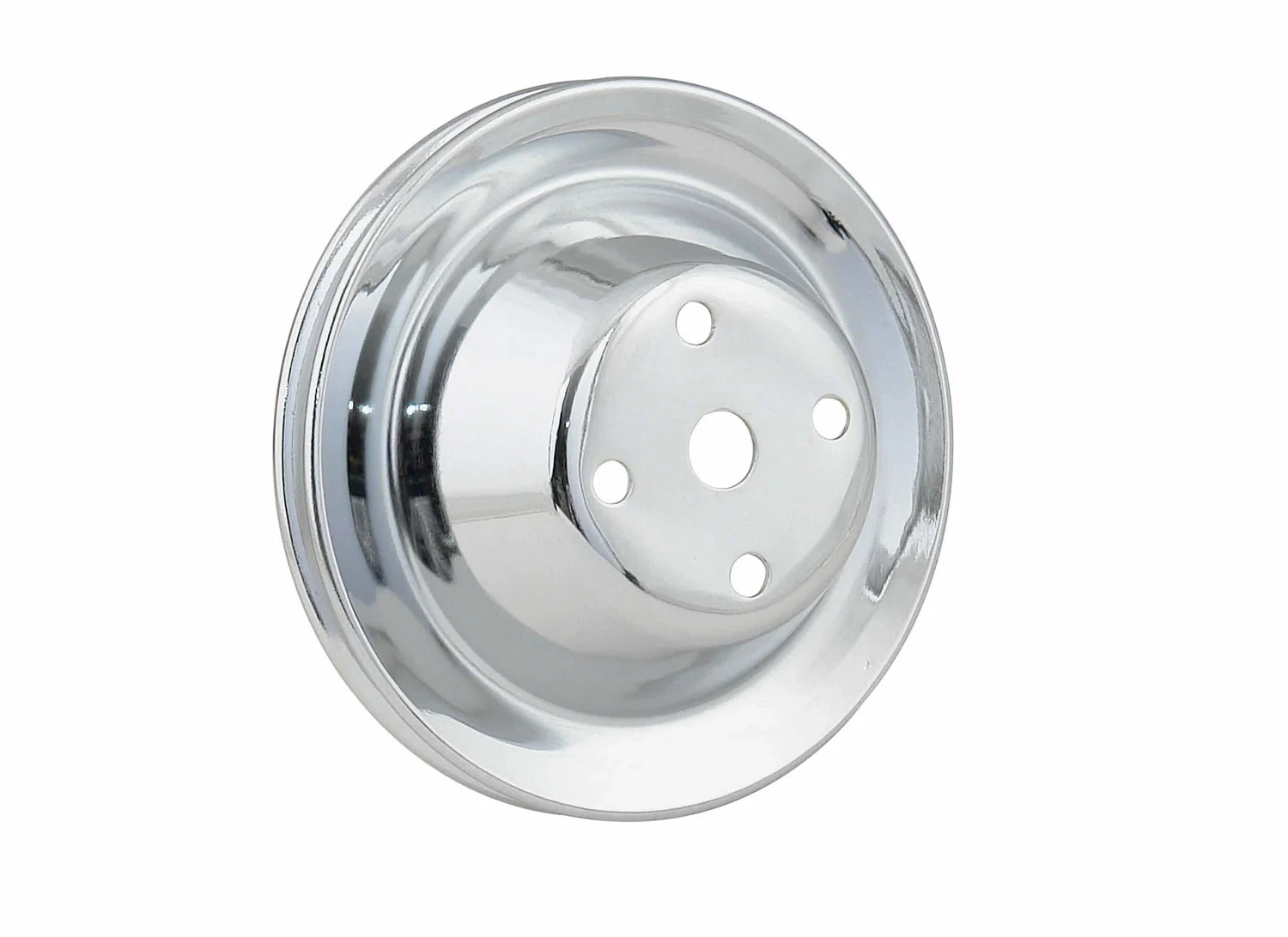 Mr. Gasket Chrome Water Pump Pulley - Single Groove - 8826